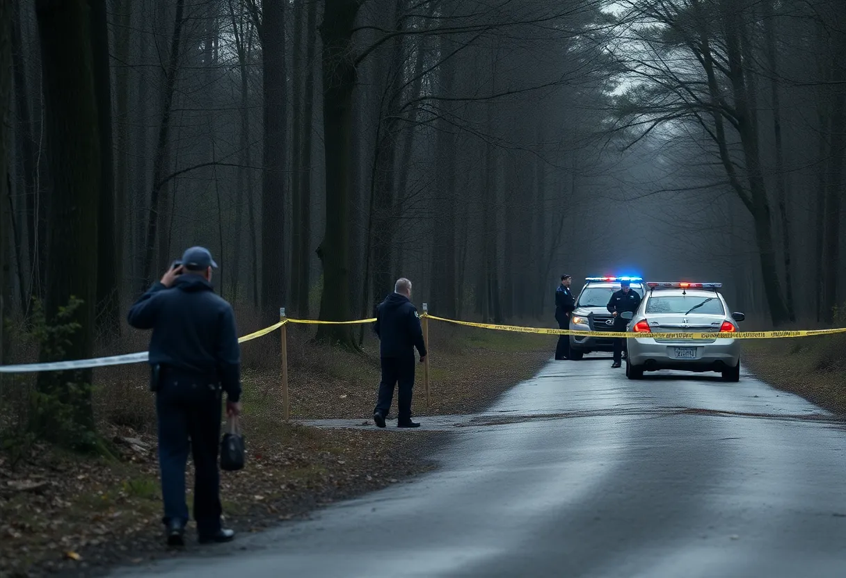 Scene from Columbia, SC murder investigation