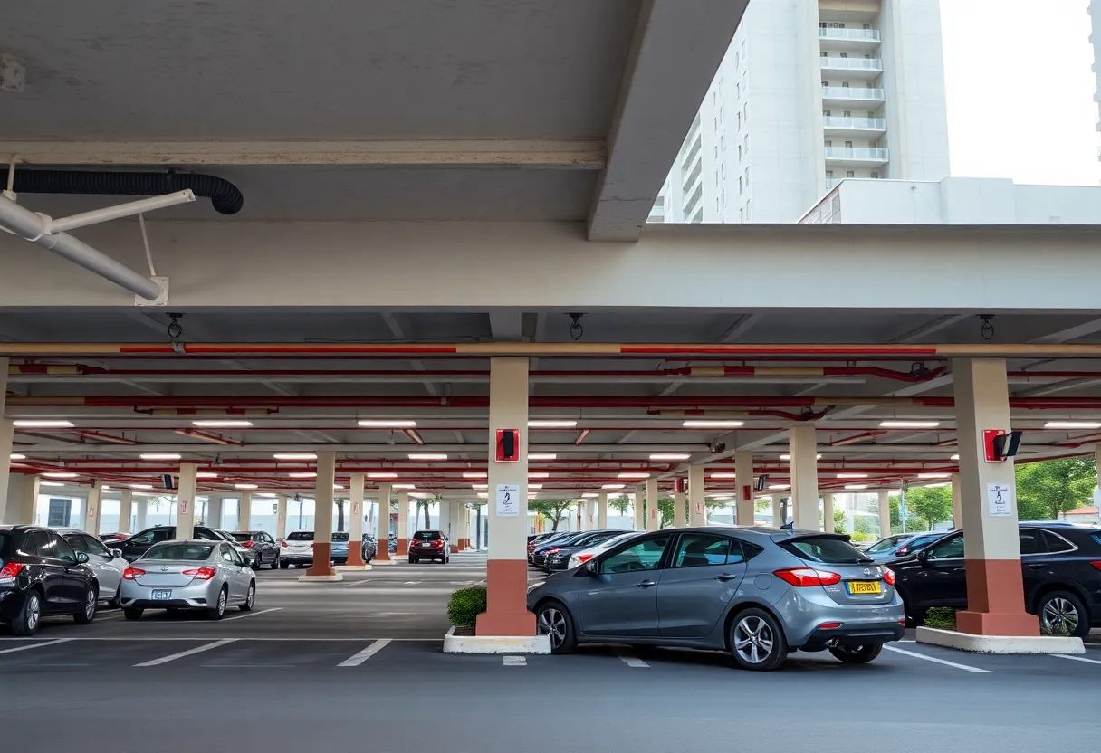 Renovated parking deck in downtown Columbia
