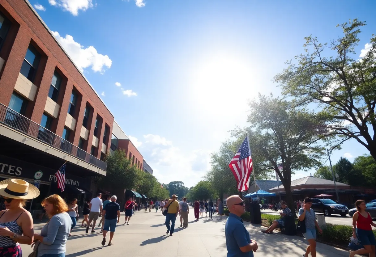 Sunny outdoor activities in Columbia SC with hints of approaching thunderstorms