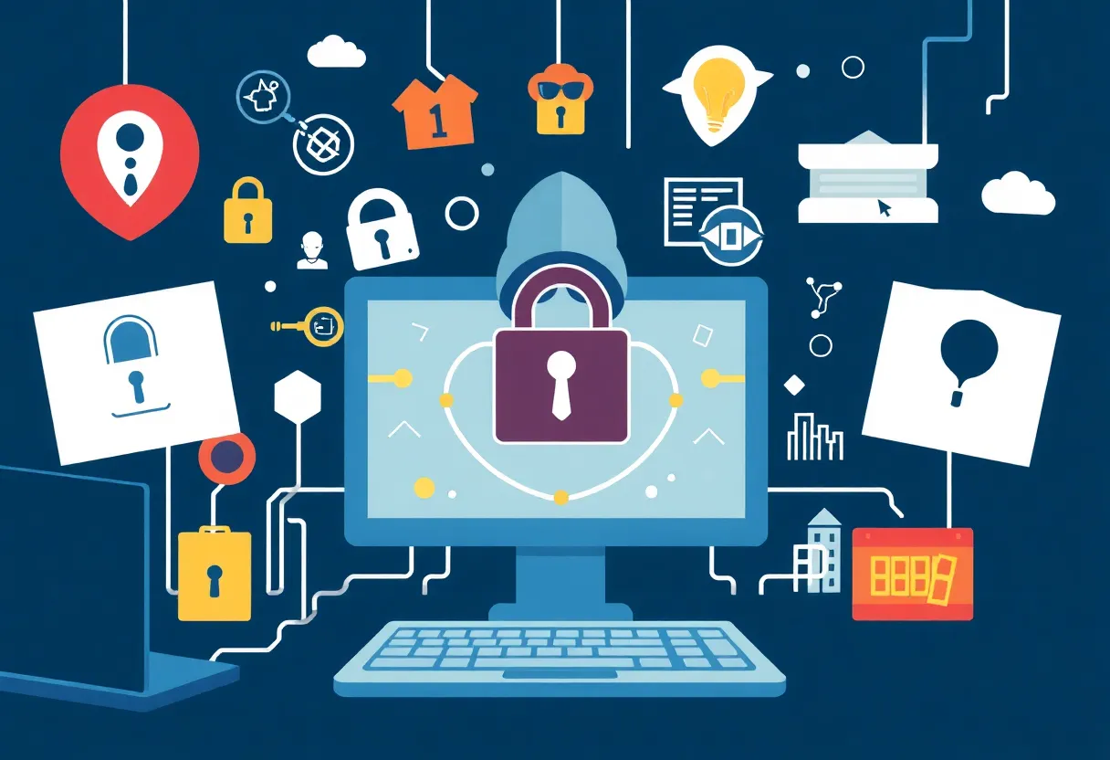 Visual representation of a data breach incident at a school district