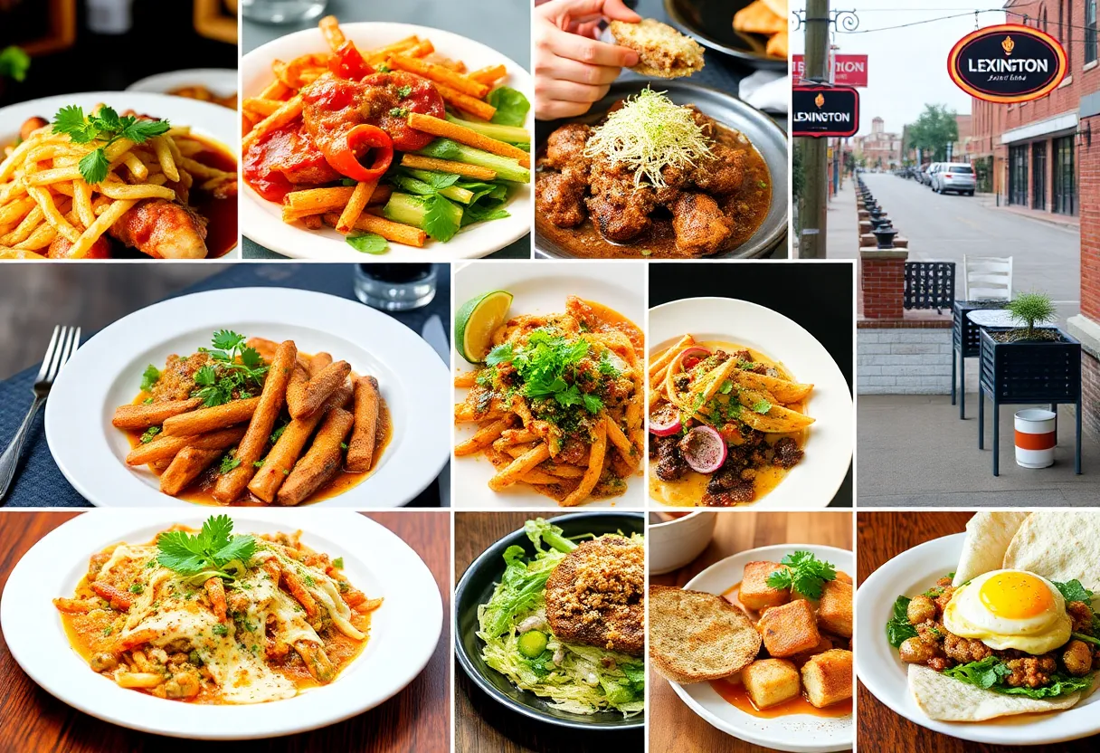 A variety of local dishes from participating restaurants in Lexington's Week of Restaurants.