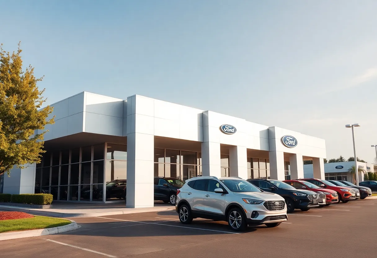 Rendering of the upcoming Ford dealership in Chapin, SC