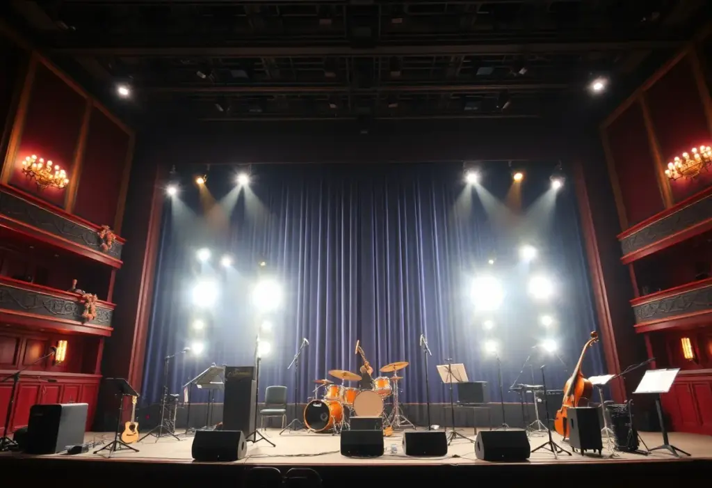 Stage setting for a Broadway performance featuring Jennifer Holliday