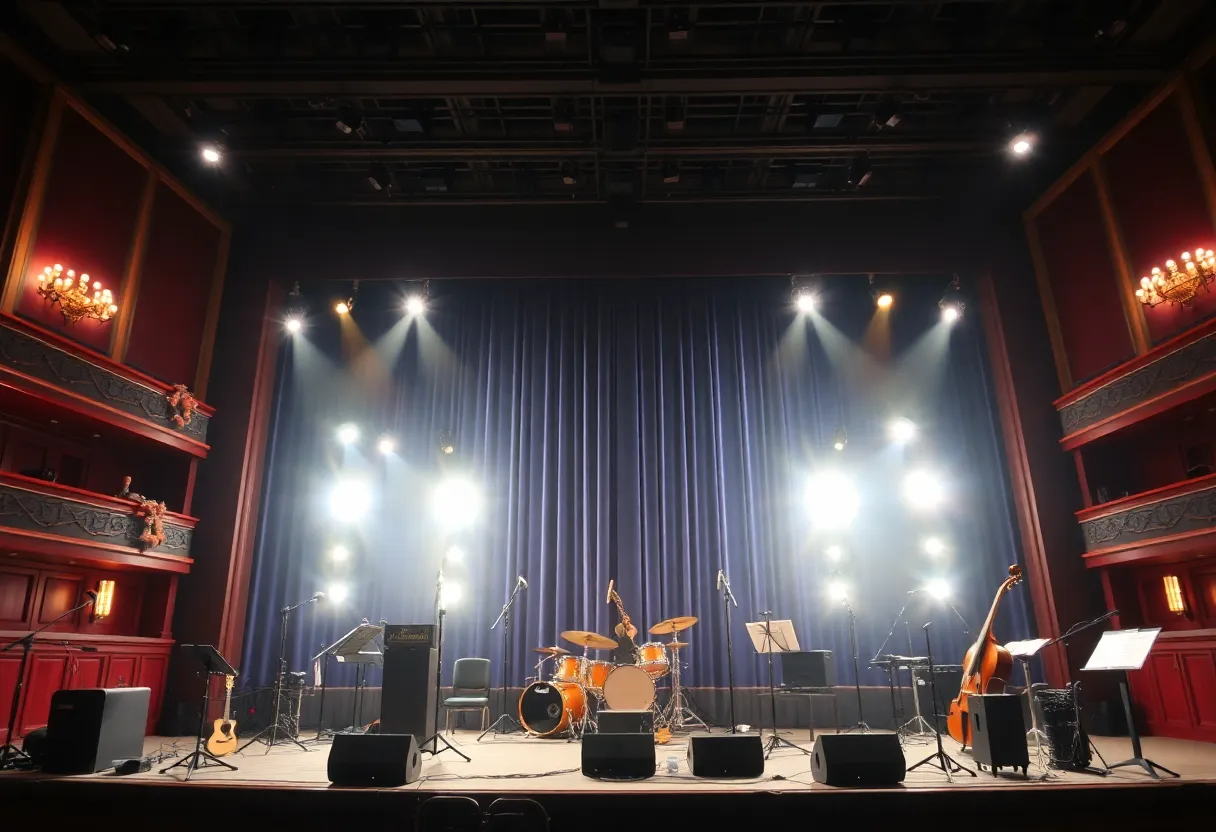 Stage setting for a Broadway performance featuring Jennifer Holliday
