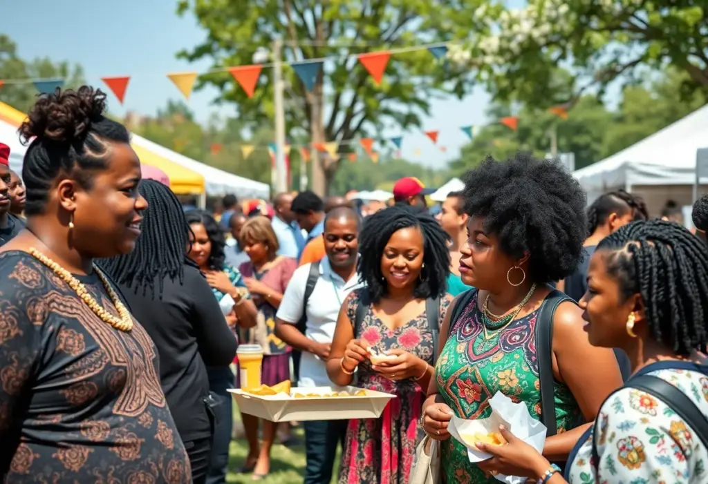 Festival attendees celebrating at the Jubilee Festival