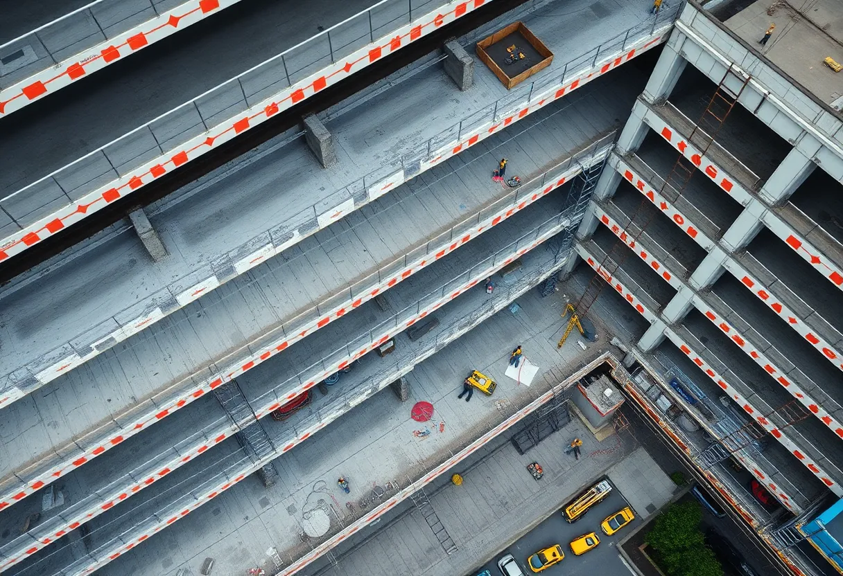 Construction of Lady Street Parking Deck in Columbia