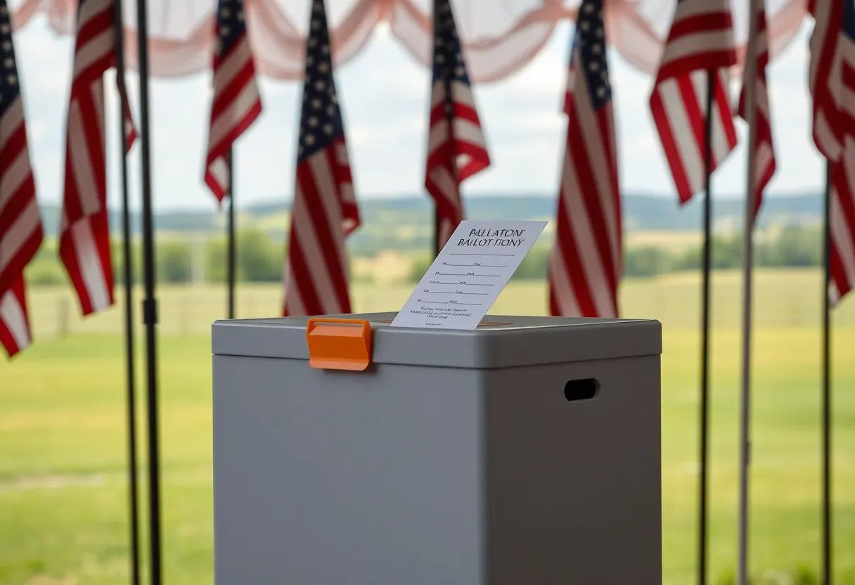 Ballot box at Lexington County polling station