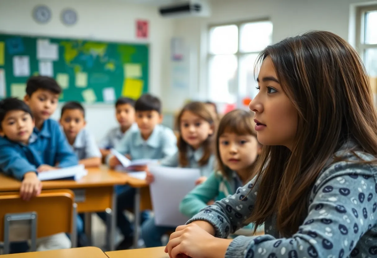 Classroom environment reflecting education and safety concerns