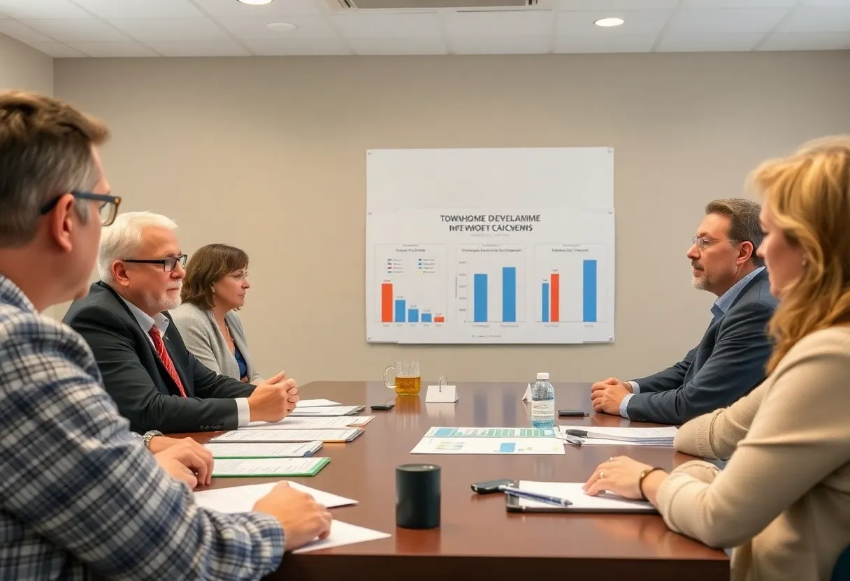 Meeting regarding townhome development in Lexington