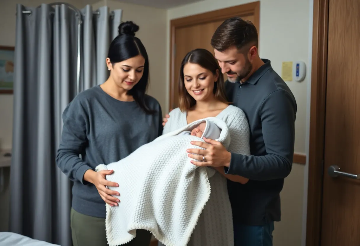 Family representation advocating for paid parental leave rights