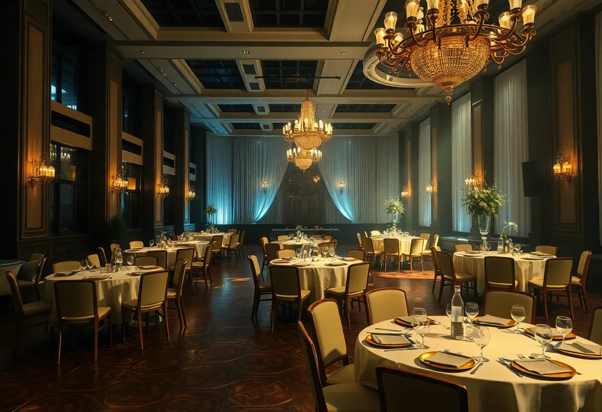 Interior of The Venue event space in Columbia