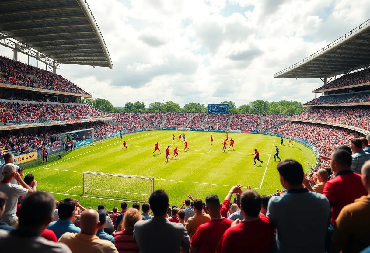 Soccer match between Carolina Ascent FC and Brooklyn FC