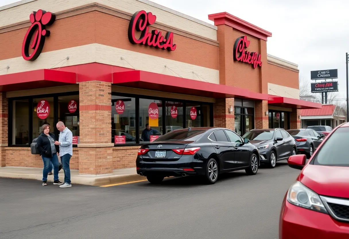 Renovated Chick-fil-A drive-thru in Lexington