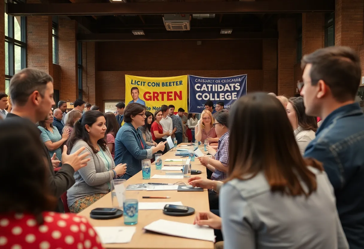 Community forum at Columbia College discussing municipal elections