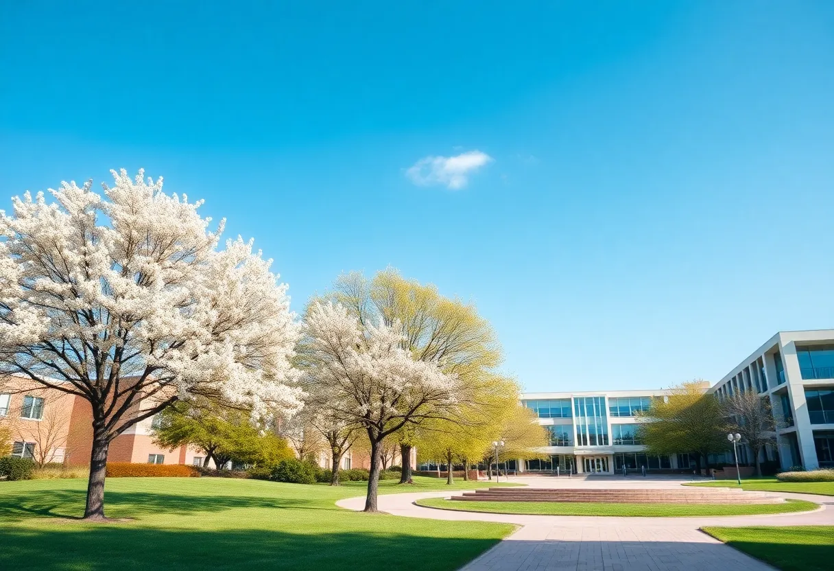 University campus representing growth and innovation