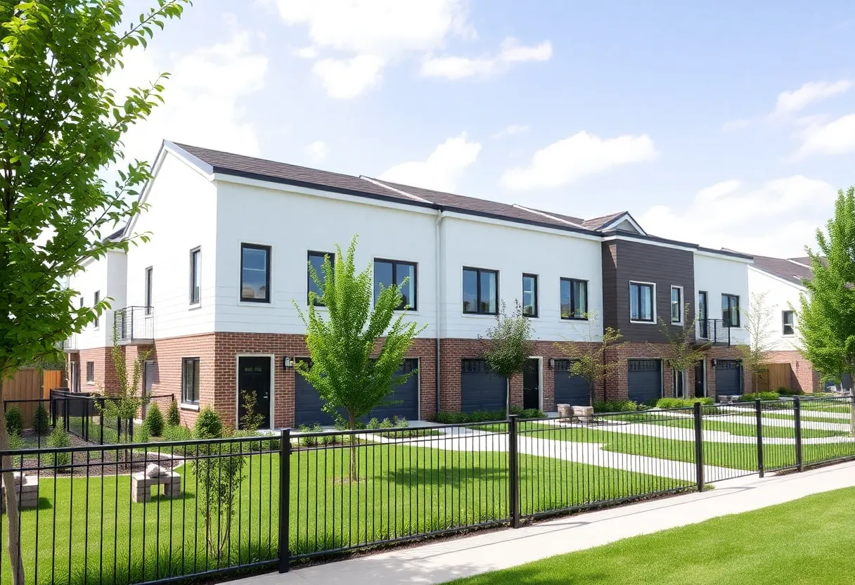 Rendering of the new townhome development in Columbia’s Eau Claire neighborhood