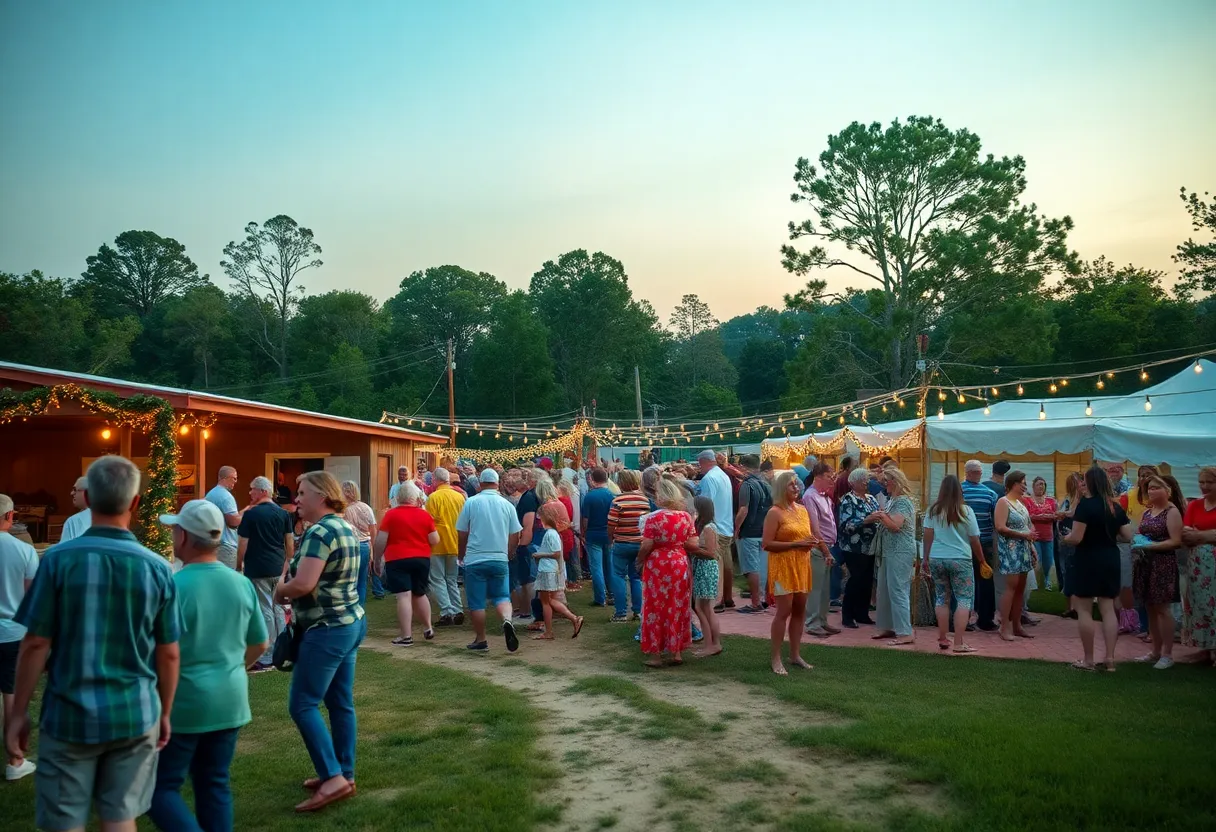 A community gathering in South Carolina celebrating the memory of Abraham the Camel.