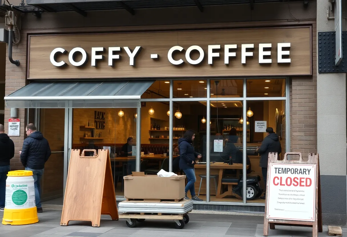 Renovation work at Dunkin' location in Lexington