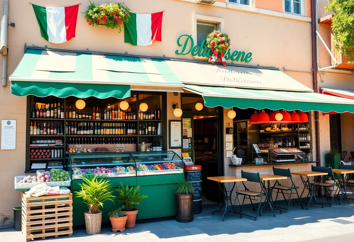 Exterior view of Enzo's Delicatessen at its new location on Whaley Street.