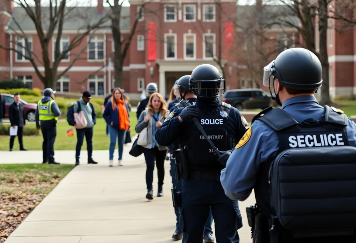Security presence at South Carolina State University
