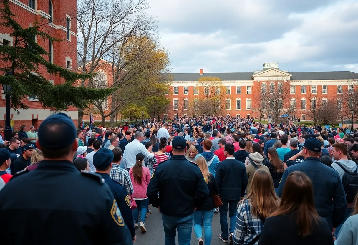 Crowds at South Carolina State University homecoming event