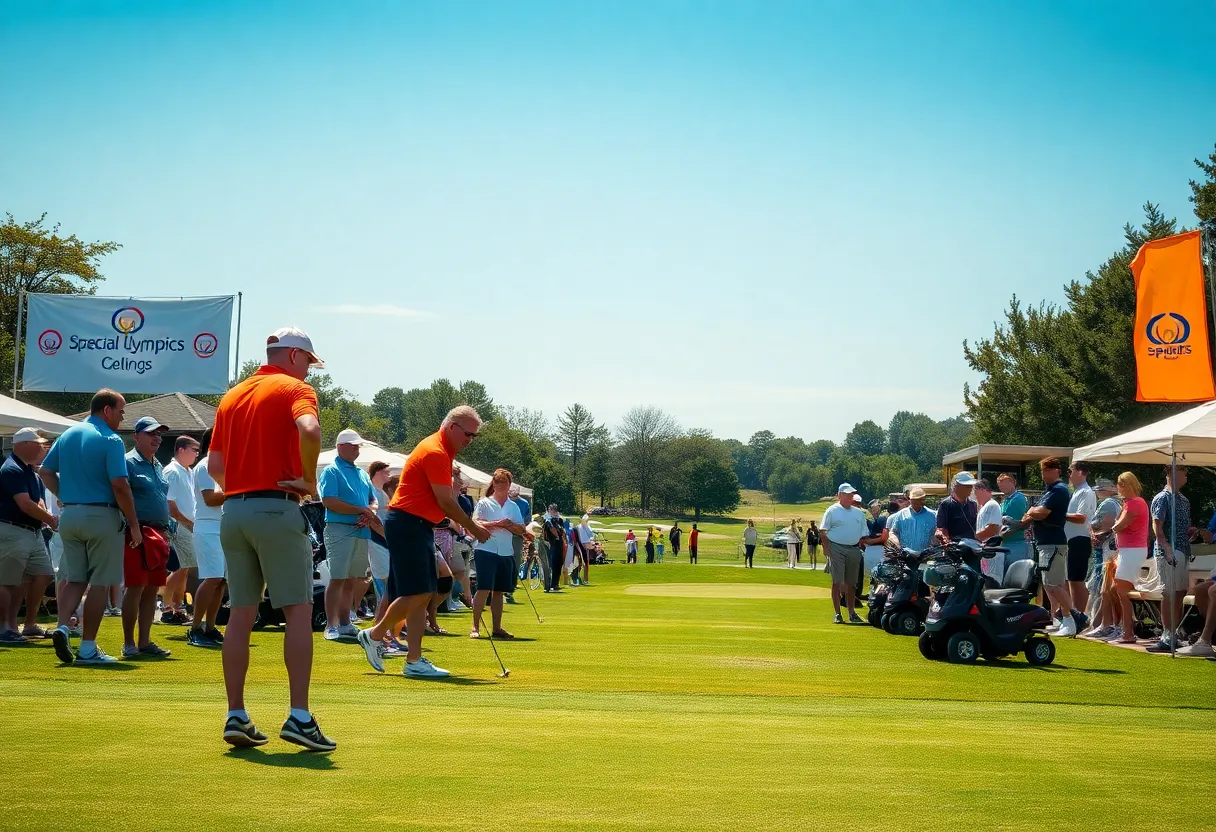 Participants at the golf tournament supporting Special Olympics in Lexington, S.C.
