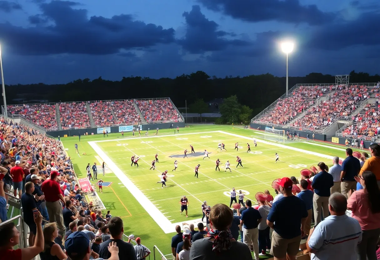 High school football game in South Carolina