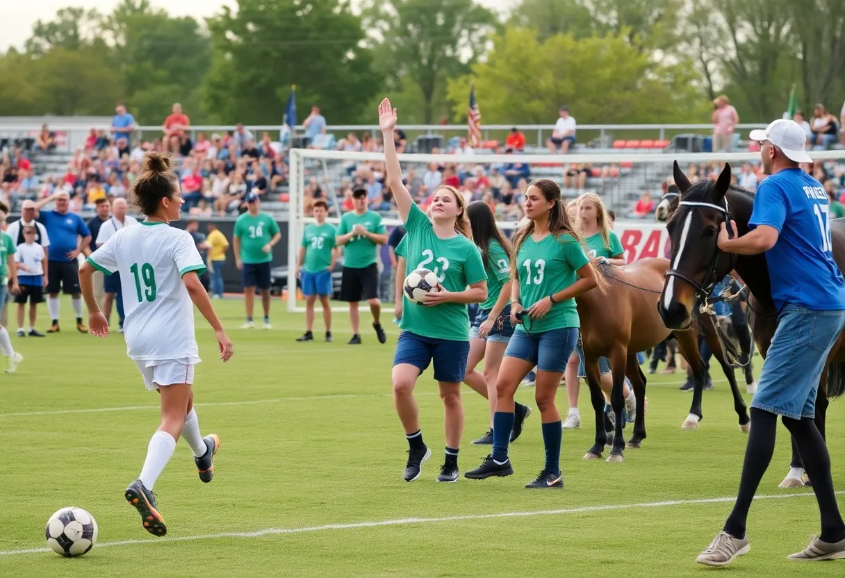Various sports events taking place in Lexington, Kentucky.