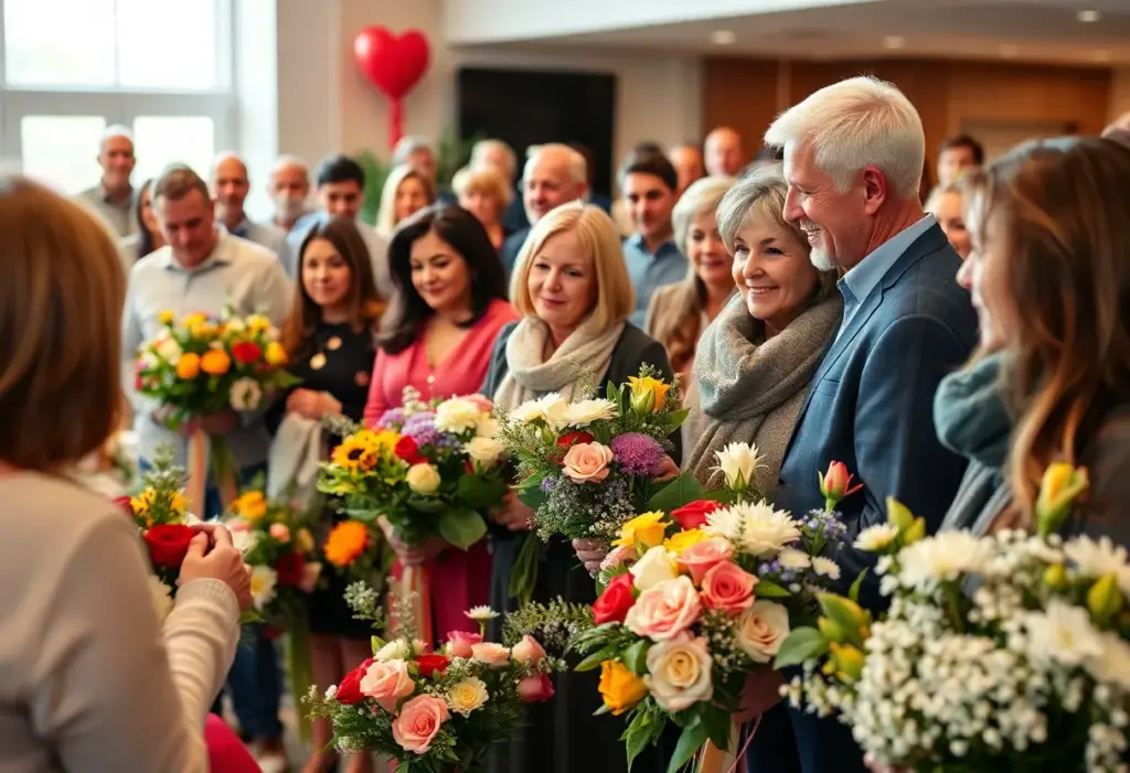 Gathering of community members honoring Lois Marie Shull Raneri