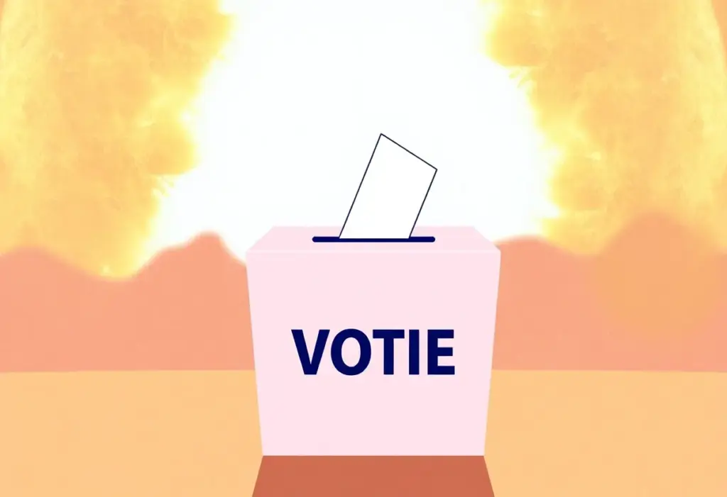 Ballot box for early voting in South Carolina