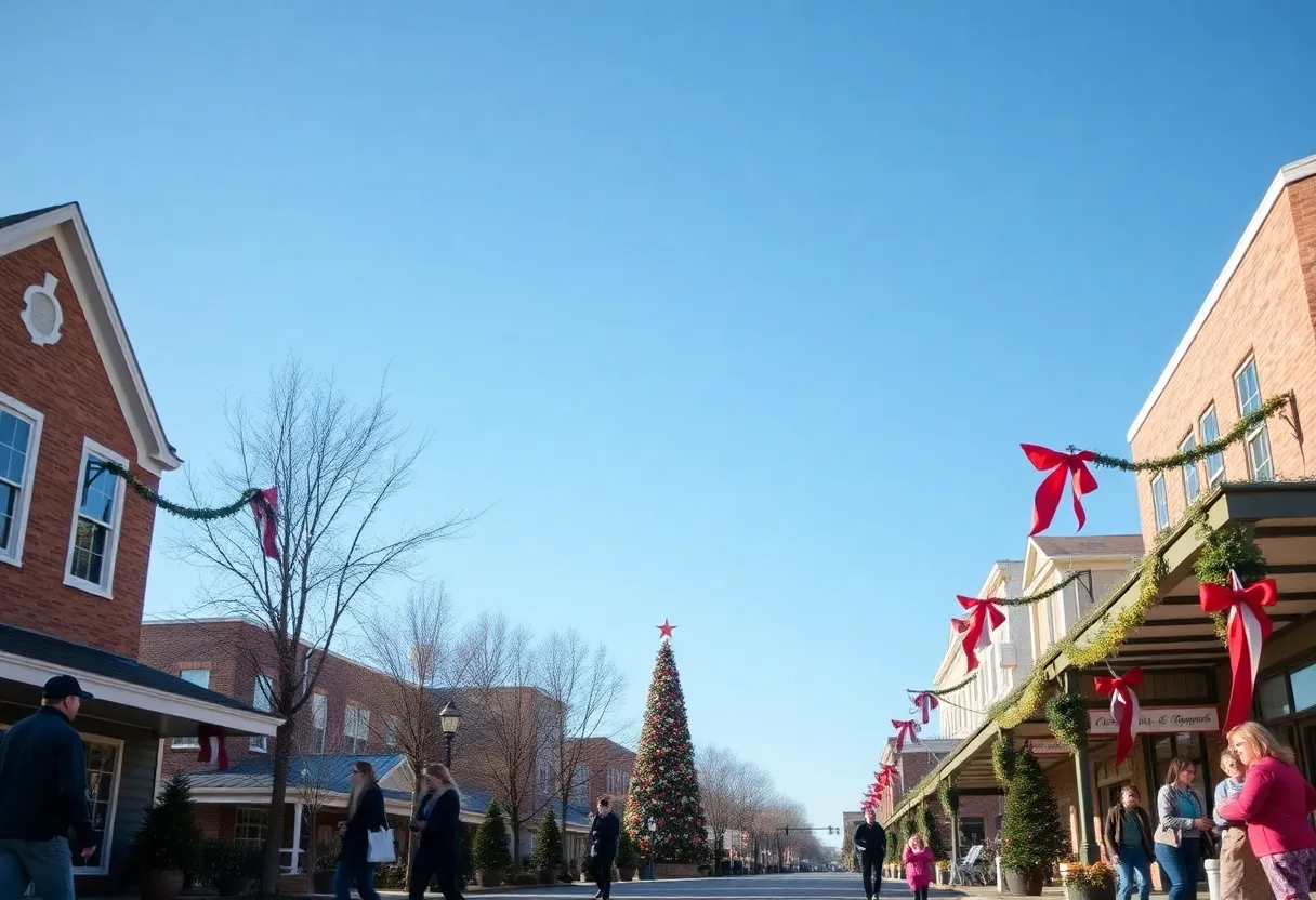 A clear and sunny Christmas morning in Lexington, South Carolina
