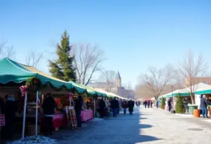 Winter morning in Lexington SC with clear skies