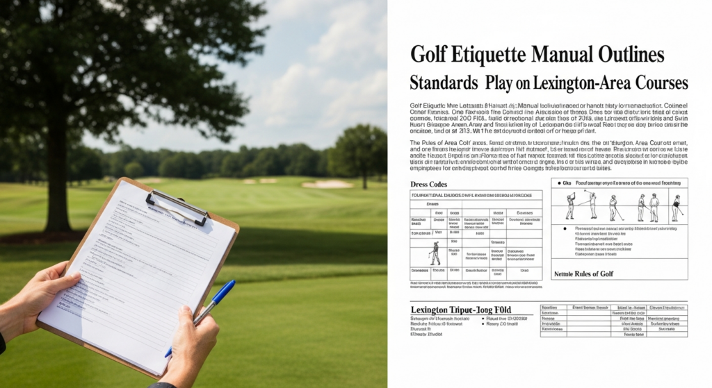 Golf Etiquette Manual Outlines Standards for Play on Lexington-Area Courses