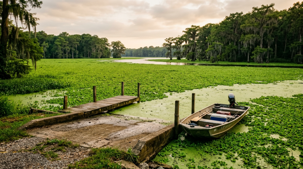 Louisiana draws down six waters this fall to slow salvinia