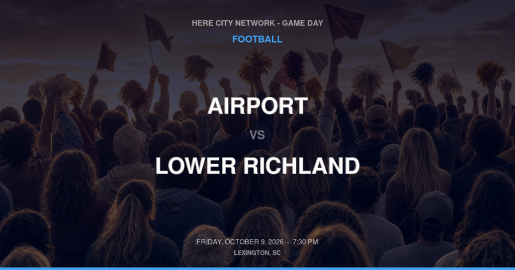 Airport vs. Lower Richland — Football Game Day — Hopkins, SC — Oct 9, 2026