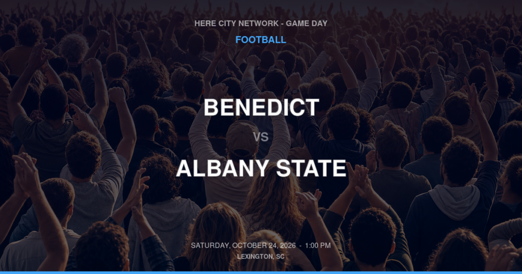 Benedict vs. Albany State — Football Game Day — Albany, GA — Oct 24, 2026