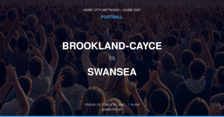 Brookland-Cayce vs. Swansea — Football Game Day — Swansea, SC — Oct 30, 2026