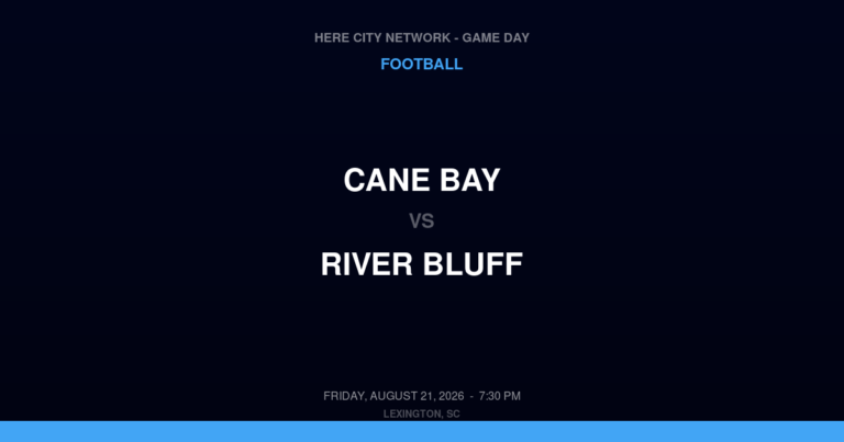 Cane Bay vs. River Bluff — Football Game Day — Lexington, SC — Aug 21, 2026