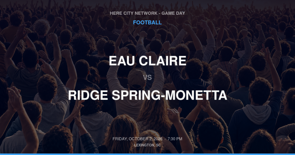 Eau Claire vs. Ridge Spring-Monetta — Football Game Day — Monetta, SC — Oct 2, 2026