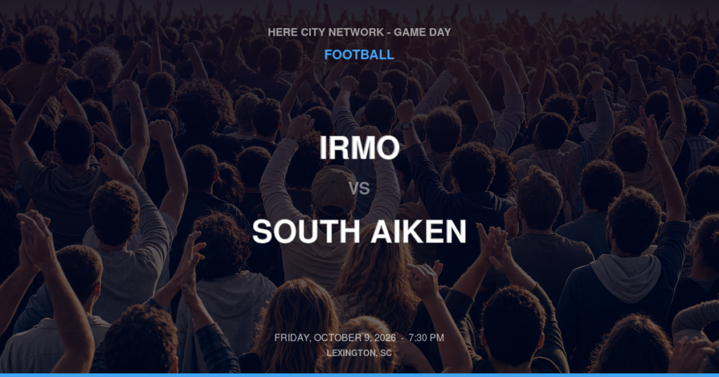Irmo vs. South Aiken — Football Game Day — Aiken, SC — Oct 9, 2026