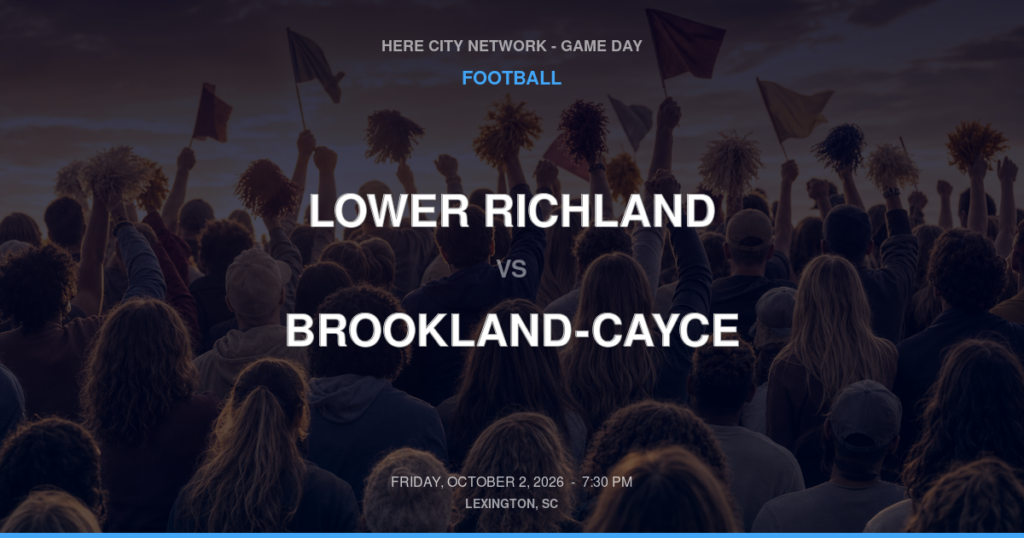 Lower Richland vs. Brookland-Cayce — Football Game Day — Cayce, SC — Oct 2, 2026