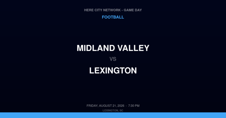 Midland Valley vs. Lexington — Football Game Day — Lexington, SC — Aug 21, 2026