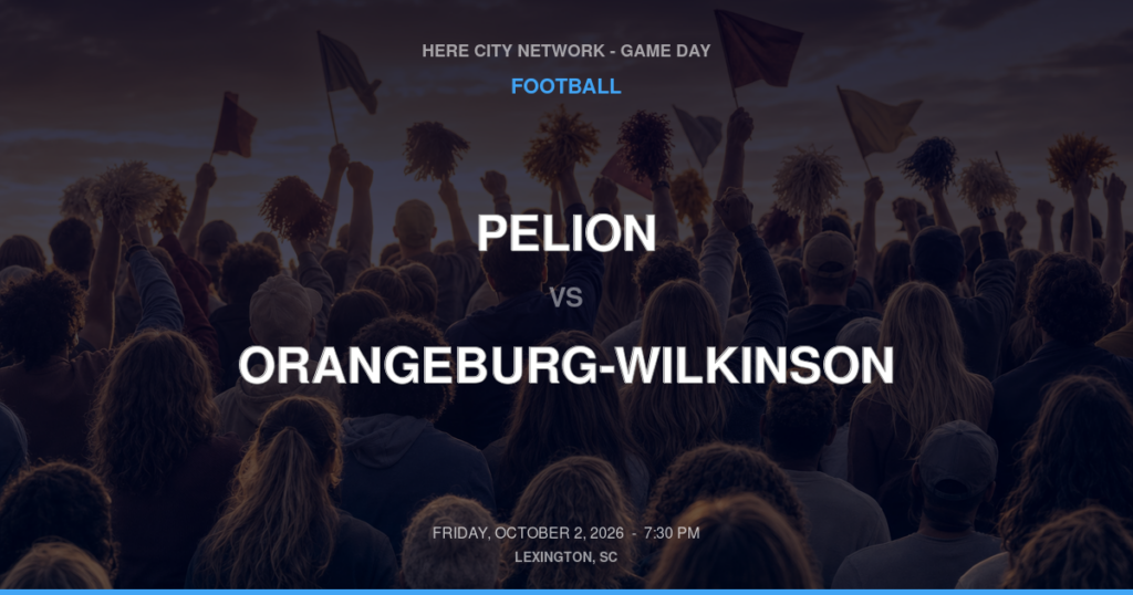 Pelion vs. Orangeburg-Wilkinson — Football Game Day — Orangeburg, SC — Oct 2, 2026