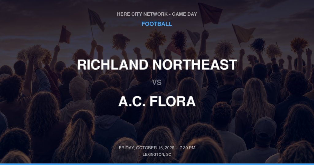 Richland Northeast vs. A.C. Flora — Football Game Day — Columbia, SC — Oct 16, 2026