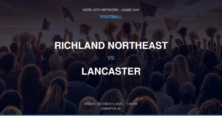 Richland Northeast vs. Lancaster — Football Game Day — Lancaster, SC — Oct 9, 2026