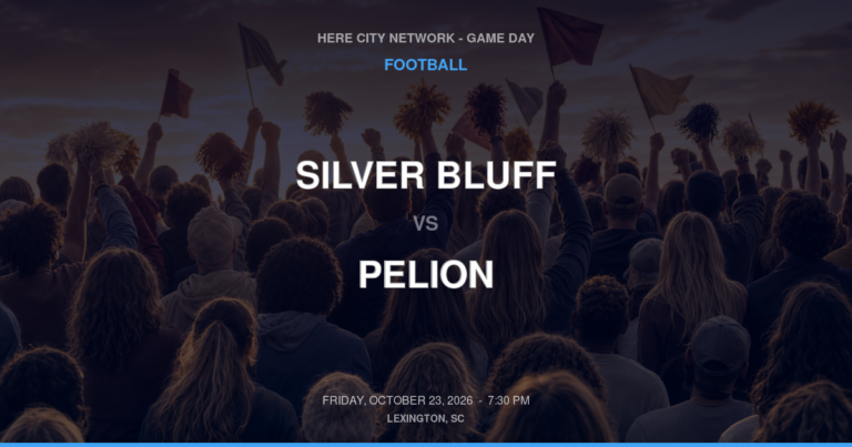 Silver Bluff vs. Pelion — Football Game Day — Pelion, SC — Oct 23, 2026