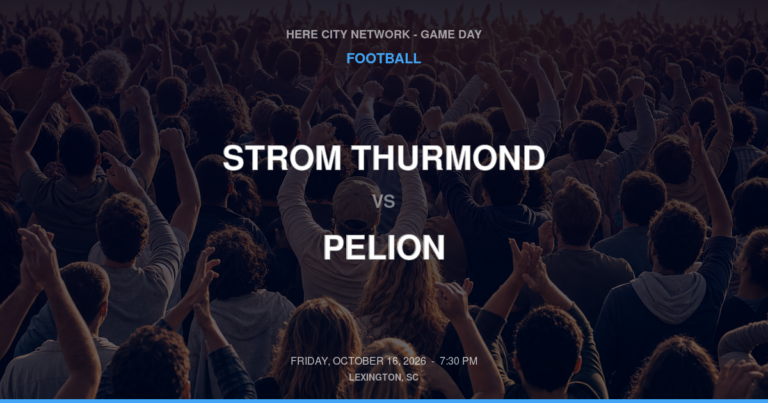 Strom Thurmond vs. Pelion — Football Game Day — Pelion, SC — Oct 16, 2026