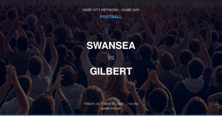 Swansea vs. Gilbert — Football Game Day — Gilbert, SC — Oct 23, 2026
