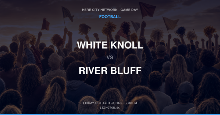 White Knoll vs. River Bluff — Football Game Day — Lexington, SC — Oct 23, 2026